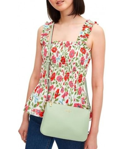 Kate Spade Leila Triple Gusset Crossbody Pebbled Leather Shoulder Bag, Beach Glass $36.91 Crossbody Bags