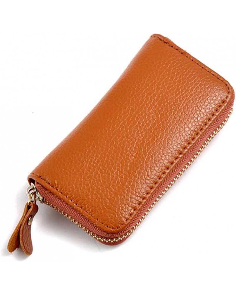 Genuine Cow Split Leather Men's Card Holder Car Key Case Multi-Function Women's Coin Purse Pocket Bag Female Zipper Pouch Wal...