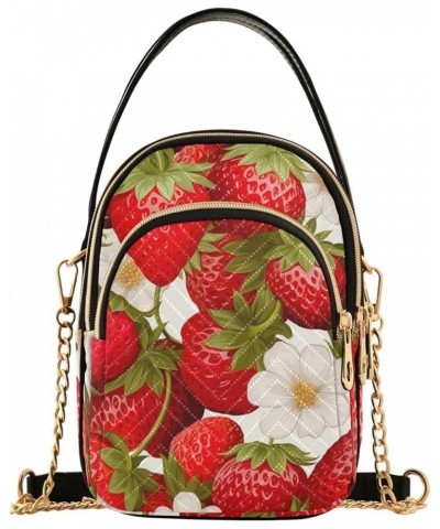 Strawberry Woman Crossbody Purse, Fashionable Crossbody Bags Shoulder Purse Crossbody Beautiful Strawberry-1 $11.59 Shoulder ...