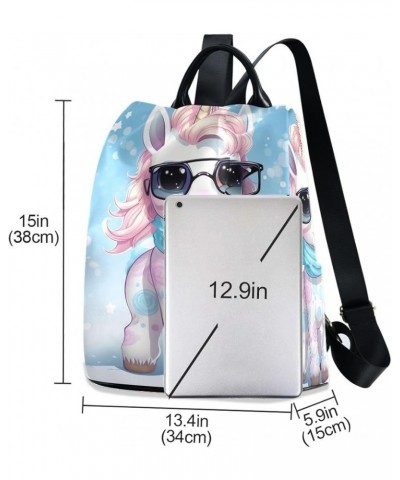 Dogs in a Field of Sunflowers Women Backpack Purse Anti Theft Back Zipper Design Travel Bag Cartoon Unicorn and Snowflakes $1...