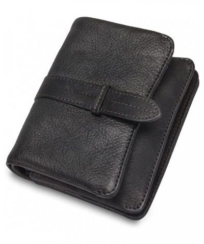 Purse woman Women Cowhide Money Bag Wallets Men Business Card Holder (Size : Dark Brown) Dark Gray $32.52 Wallets