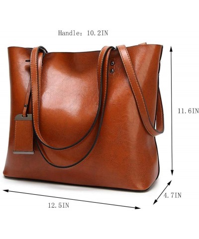 PU Leather Shoulder Bag Work Totes for Women Purse Handbag Coffee Coffee $24.39 Totes