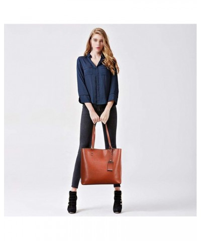 PU Leather Shoulder Bag Work Totes for Women Purse Handbag Coffee Coffee $24.39 Totes