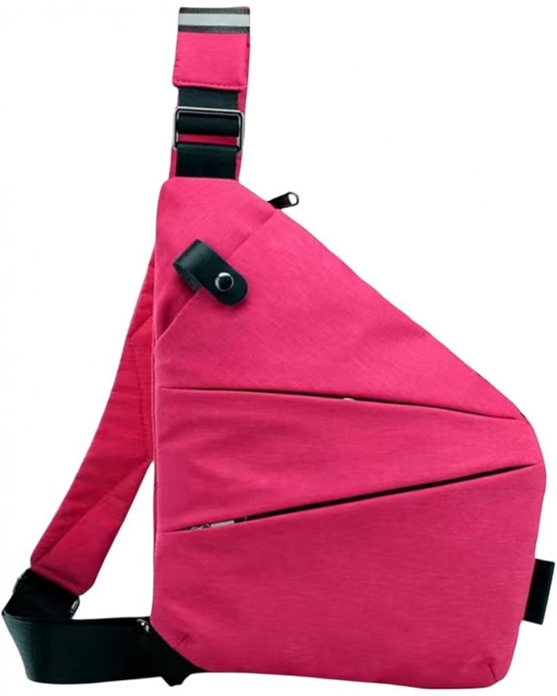 Wander Plus Anti Theft Travel Bag New Slim Sling Bag Crossbody & Travel Bags for Women Men Pink $15.59 Crossbody Bags