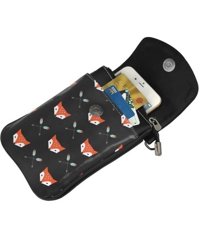 Cute Frog Small Crossbody Bags for Women PU Leather Phone Purse Wallet Travel Mini Cell Phone Purse with Card Slots Cute Fox ...