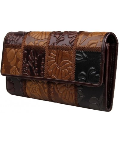 Women's Long Wallet Leather Clutch Cash Card Holder Money Purse Organizer (Colorful Plaid) $19.43 Wallets