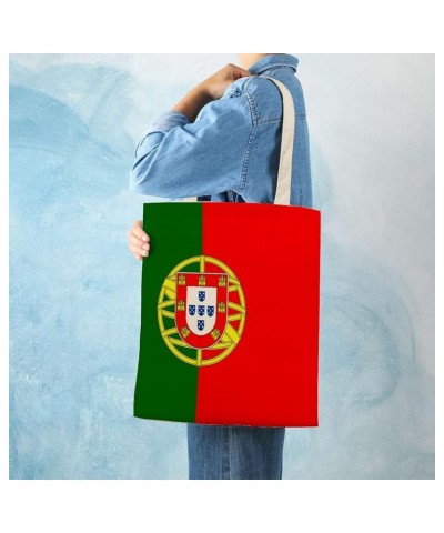 Singapore Flag Tote Bag National Flag Canvas Tote Bag with Handle Cute Book Bag Shopping Shoulder Bag for Women Girls Portuga...