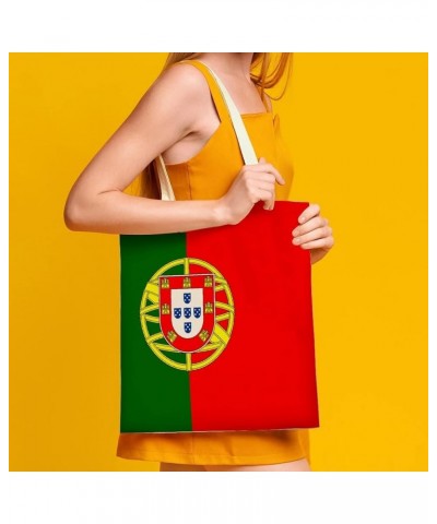 Singapore Flag Tote Bag National Flag Canvas Tote Bag with Handle Cute Book Bag Shopping Shoulder Bag for Women Girls Portuga...