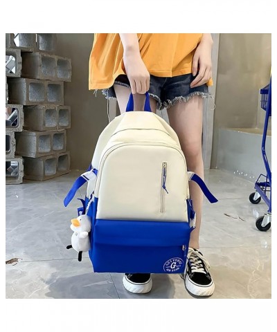 Lightweight College Backpack 4 Pcs Set Canvas Women Large Capacity Work Travel Bag Casual Breathable Multipockets Bookbag Bla...