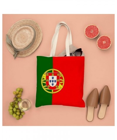 Singapore Flag Tote Bag National Flag Canvas Tote Bag with Handle Cute Book Bag Shopping Shoulder Bag for Women Girls Portuga...