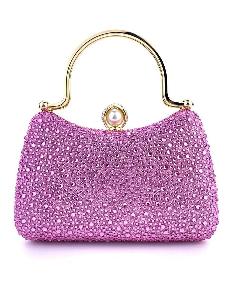 Womens Evening Clutch Bag Designer Evening Handbag Hand Bag,Lady Party Wedding Clutch Purse Fully Rhinestones-pink $10.75 Eve...