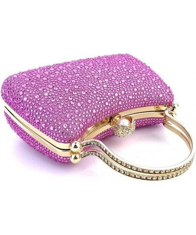 Womens Evening Clutch Bag Designer Evening Handbag Hand Bag,Lady Party Wedding Clutch Purse Fully Rhinestones-pink $10.75 Eve...