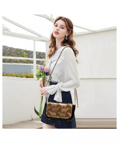 Crossbody Bags for Women Trendy Women's Black Shoulder Bag Small PU Leather Flap Cross Body Bag Handbags Pattern10 $16.39 Cro...