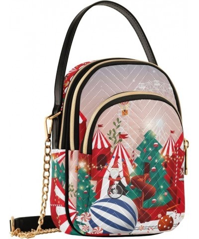 Pastel Glitter Shoulder Bags Chain Crossbody Bag Christmas Wonderland $11.26 Shoulder Bags