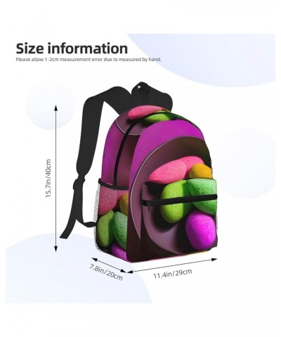 Wine Bottle Corks Grapes Backpack Cute Print Bookbag Women Travel Casual Water-resistant Backpack Travel Bag bags Yoga Medita...