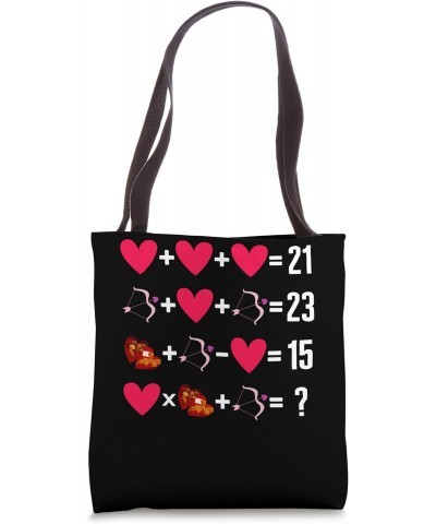 Math Valentines Order Of Operation Heart Cupid Bow Chocolate Tote Bag $12.31 Totes