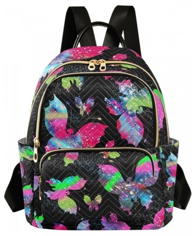 Small Backpack for Women Travel Bag Butterfly Bright Galaxy Daypack Purse Fashion Shoulder Bag Rucksack Small A451 $14.03 Bac...