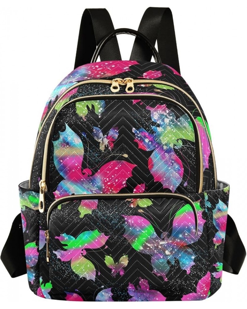 Small Backpack for Women Travel Bag Butterfly Bright Galaxy Daypack Purse Fashion Shoulder Bag Rucksack Small A451 $14.03 Bac...