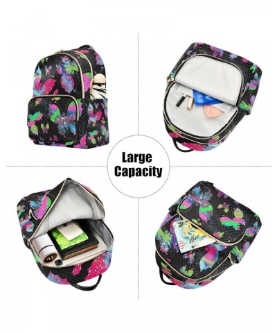 Small Backpack for Women Travel Bag Butterfly Bright Galaxy Daypack Purse Fashion Shoulder Bag Rucksack Small A451 $14.03 Bac...