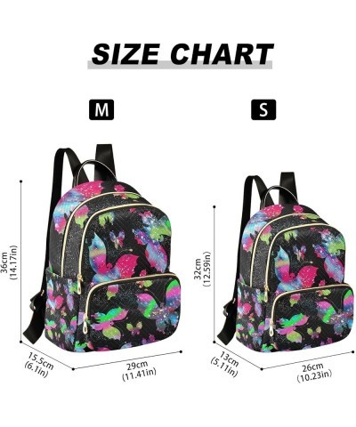 Small Backpack for Women Travel Bag Butterfly Bright Galaxy Daypack Purse Fashion Shoulder Bag Rucksack Small A451 $14.03 Bac...