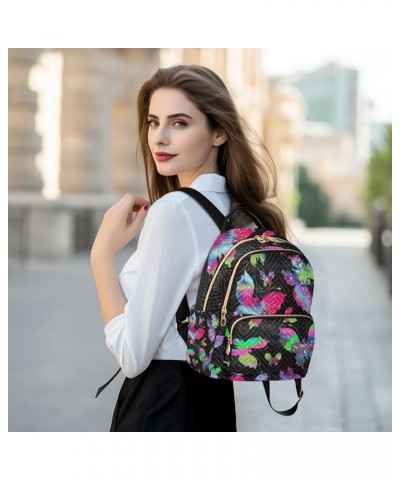 Small Backpack for Women Travel Bag Butterfly Bright Galaxy Daypack Purse Fashion Shoulder Bag Rucksack Small A451 $14.03 Bac...