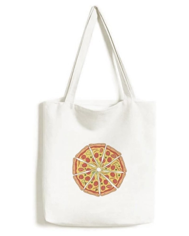 Peppers Pizza Italy Tomato Foods Tote Canvas Bag Shopping Satchel Casual Handbag $17.66 Totes