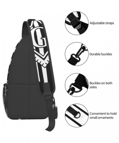 Sling Bag Usa Flag Freemason Masonic Masons Sling Backpack Crossbody Chest Bag Daypack For Hiking Travel $15.95 Backpacks