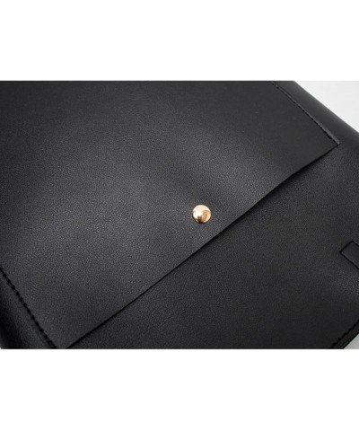 Handbags for Women Bag Large Capacity Shoulder Bag Tote Bag Shopper Bags PU Leather Messenger Bag Solid Color (Black) Black $...