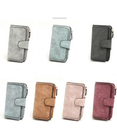 Women's Buckle Wallet, Women's Wallet Large Capacity Elegant Coin Purse PU Leather Wallet with Multiple Slots 18.8cm x 9.8cm ...