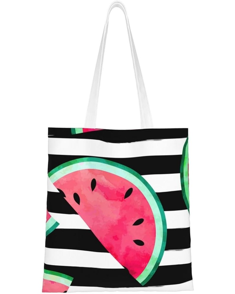 Watermelon Single Shoulder Fashion Canvas Tote Shopping Bags Handbags For Men And Women Watermelon30 $11.13 Totes