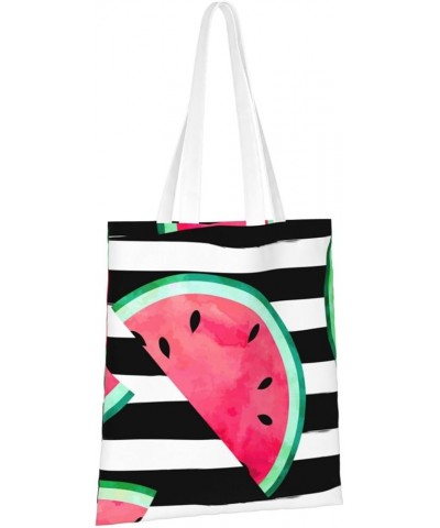 Watermelon Single Shoulder Fashion Canvas Tote Shopping Bags Handbags For Men And Women Watermelon30 $11.13 Totes