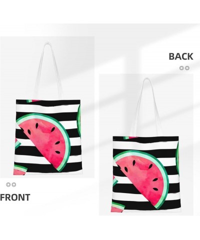 Watermelon Single Shoulder Fashion Canvas Tote Shopping Bags Handbags For Men And Women Watermelon30 $11.13 Totes