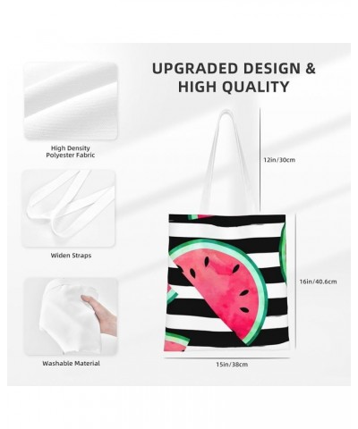 Watermelon Single Shoulder Fashion Canvas Tote Shopping Bags Handbags For Men And Women Watermelon30 $11.13 Totes