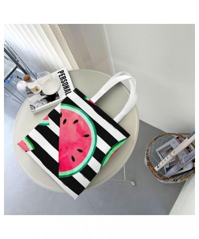 Watermelon Single Shoulder Fashion Canvas Tote Shopping Bags Handbags For Men And Women Watermelon30 $11.13 Totes