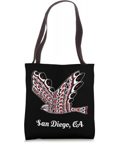 San Diego Red-Tailed Hawk Native American Bird of Prey Art Tote Bag $11.07 Totes