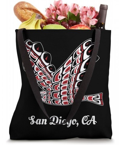 San Diego Red-Tailed Hawk Native American Bird of Prey Art Tote Bag $11.07 Totes