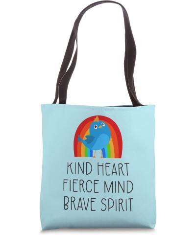 cute bird, rainbow, for girls and women, inspire, motivate Tote Bag $12.58 Totes