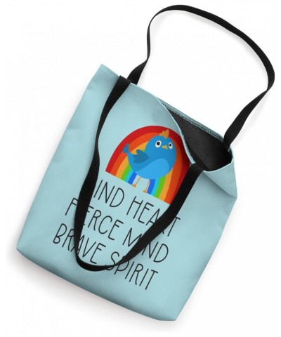 cute bird, rainbow, for girls and women, inspire, motivate Tote Bag $12.58 Totes