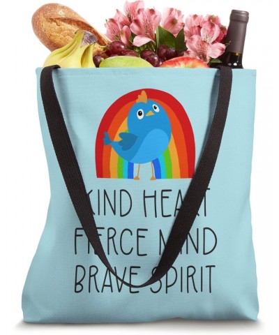 cute bird, rainbow, for girls and women, inspire, motivate Tote Bag $12.58 Totes