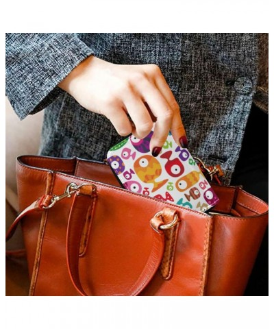 Colorful Funny Tropical Fish Small Card Wallet for Women Riskfree RFID Wallet Leather Zip Pocket Purse $10.19 Wallets