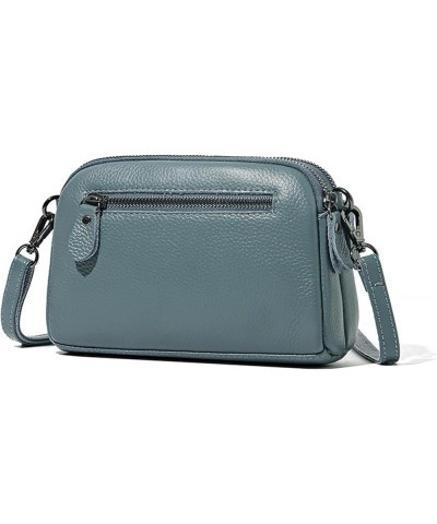 Women's Genuine Leather Handbags Bag Female Shoulder Bag Casual Crossbody Bags Gray1 $24.29 Shoulder Bags