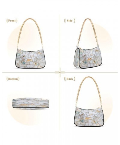 Shoulder Bags for Women Colorful Marble Texture Hobo Tote Handbag Small Clutch Purse with Zipper Closure Multi23 $17.97 Shoul...