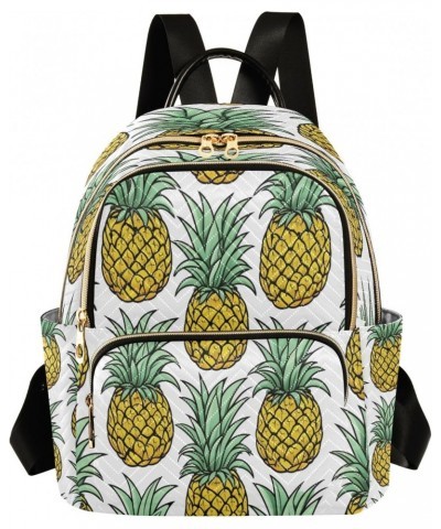 Pineapples Women Backpack Purse Travel Daypack Shoulder Bag $17.50 Backpacks