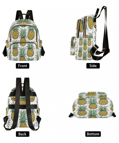 Pineapples Women Backpack Purse Travel Daypack Shoulder Bag $17.50 Backpacks