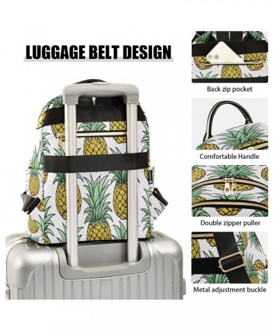 Pineapples Women Backpack Purse Travel Daypack Shoulder Bag $17.50 Backpacks