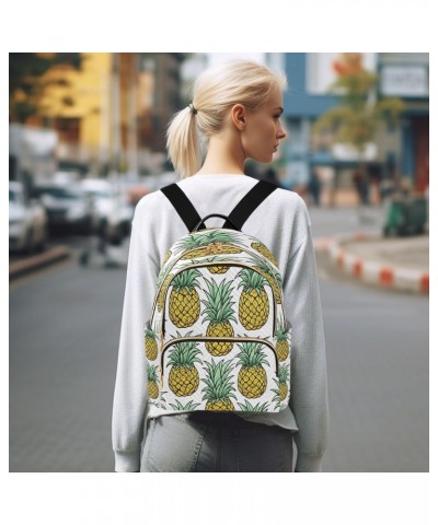 Pineapples Women Backpack Purse Travel Daypack Shoulder Bag $17.50 Backpacks