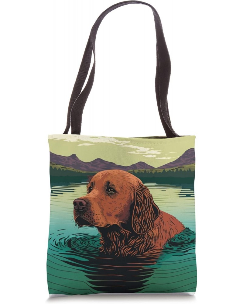 All You Need Is A Dog And A Lake Humor cute animal dog lover Tote Bag $12.49 Totes