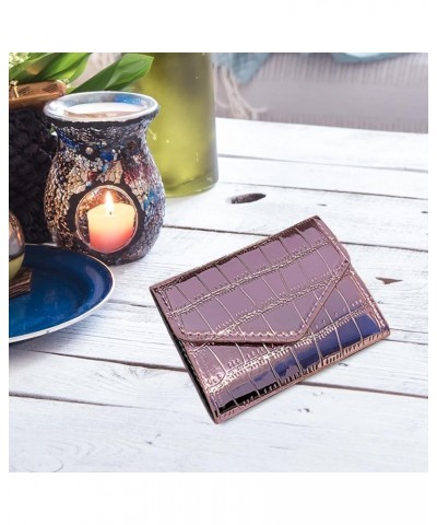 Mini Short Fold Wallet Credit Card Holder Ladies Shiny Coin Pocket Lightweight ID Card Case Stylish Pocket Wallet, Pink pink ...