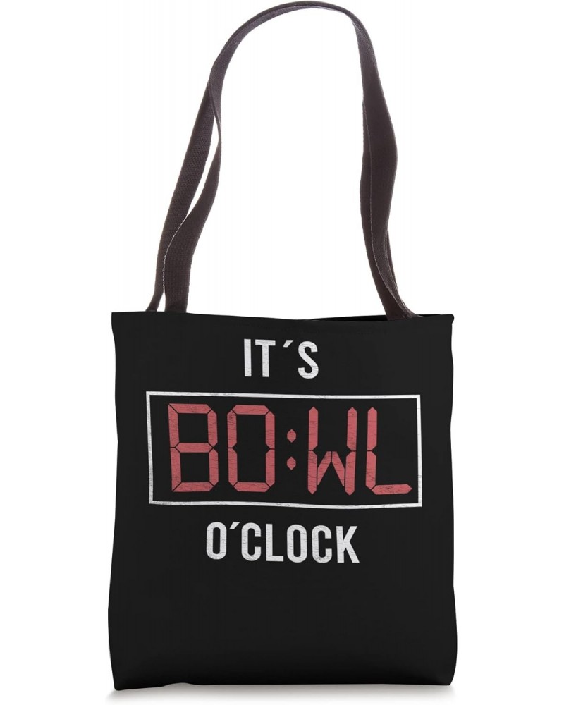 It´s Bowl O´Clock Bowler Funny Bowling Men Women Tote Bag $13.25 Totes