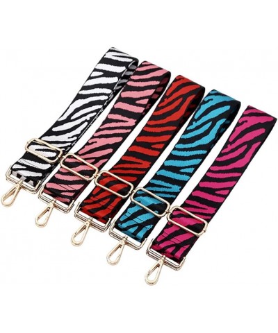 Leopard Crossbody Replacement Straps for Purses and Handbags 5.0cm Wide Adjustable Canvas Shoulder Straps Rose Red + Black $8...